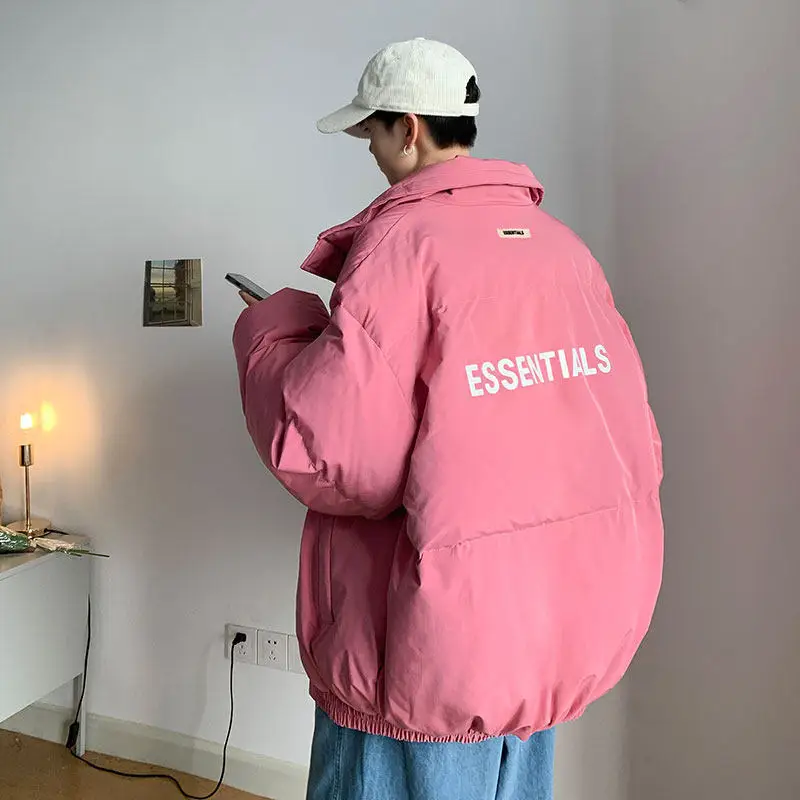 New Winter Cotton-padded Clothes for Men and Women Thicken Couples Cotton-padded Jacket Coats Loose and Versatile Bread Clothes