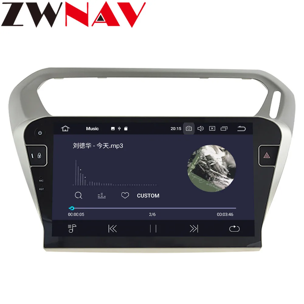 Android 10 6G + 128G для Citroen Elysee PEUGEOT 301 2014 - 2018 GPS автомобильное радио-Навигация радио