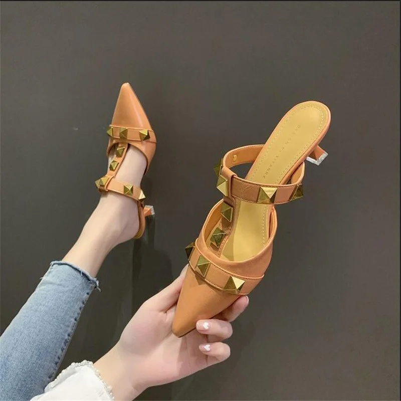 

Sexy Women Sandals Jelly Heel Rivets High Heels Sandals Summer Shoes Gladiator Sandalias Mujer Sandals for Women 2021