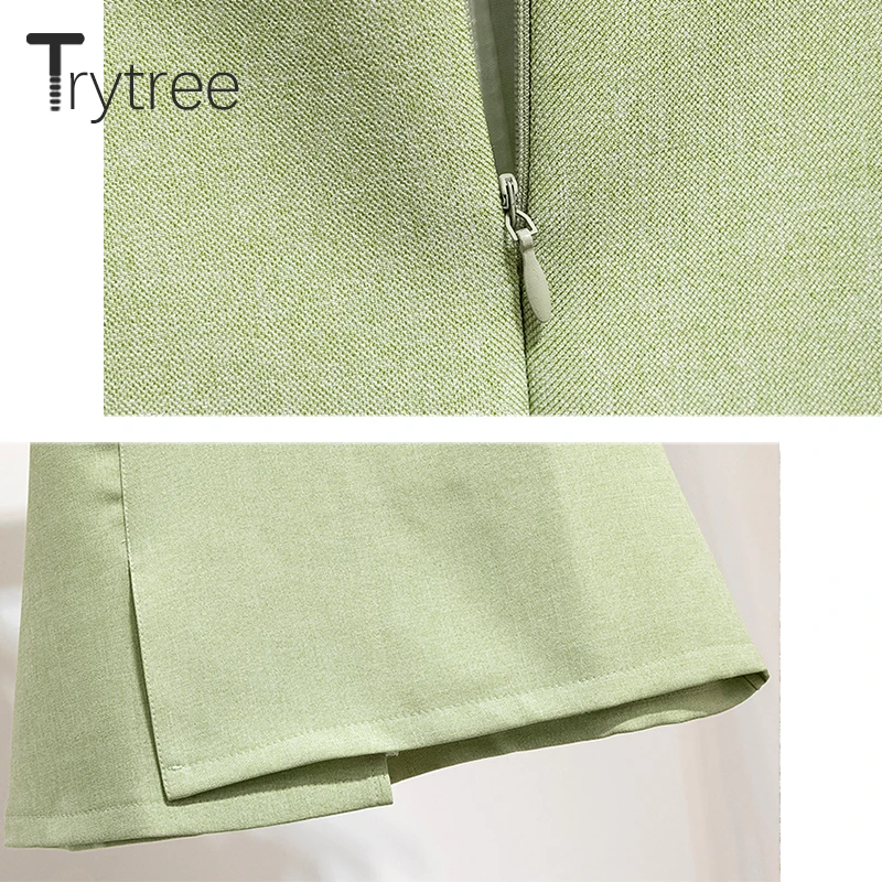 Trytree осенний зимний комплект из двух предметов Повседневный v-образный вырез