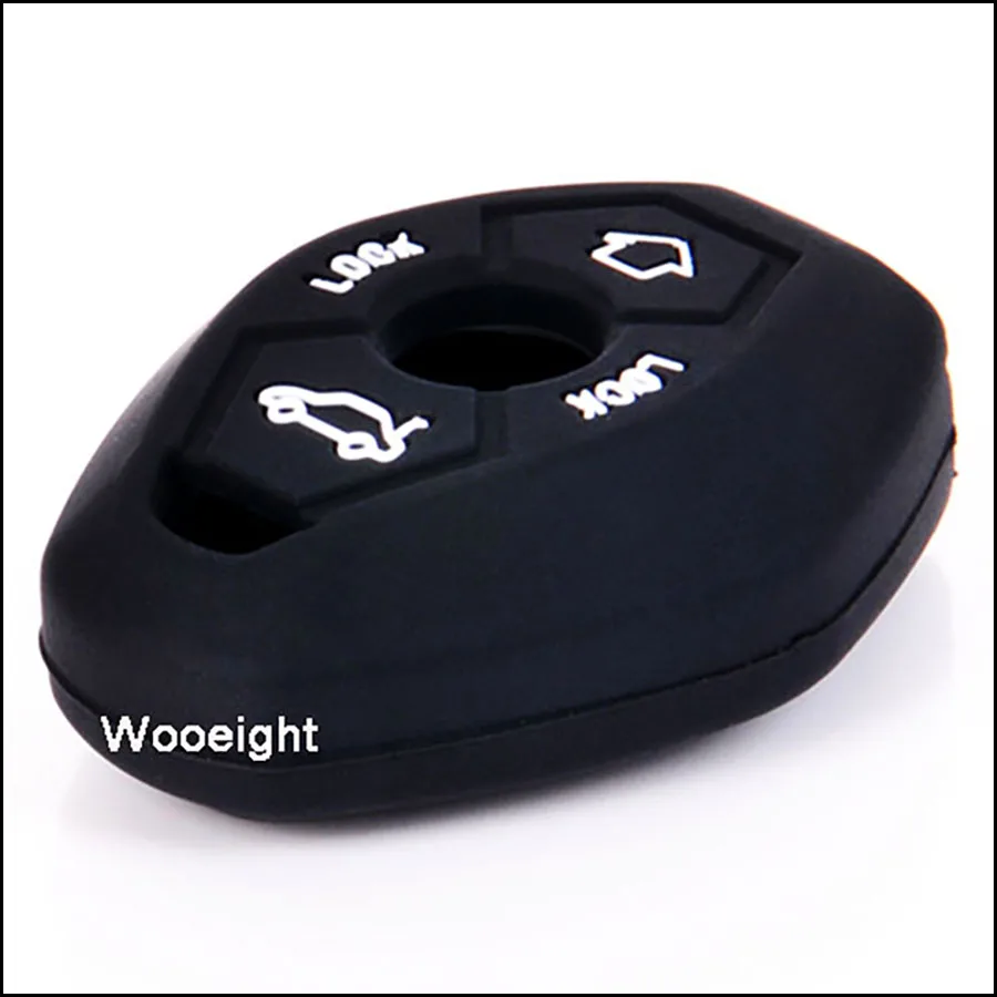 Wooeight 4 кнопки Тюнинг автомобиля оболочка силиконовый пульт дистанционного