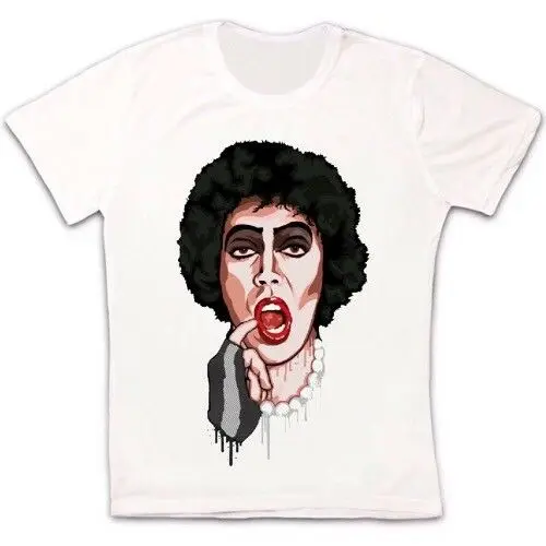 Dr Frank N Furter Rocky Horror фото шоу музыкальная пленка Ретро футболка 2428|Мужские футболки|