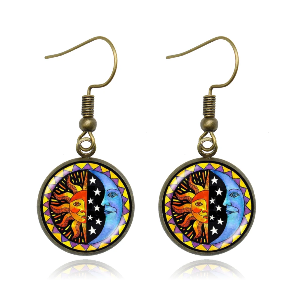 KARAIRIS 2020 милое ожерелье с подвеской в виде солнца Бога и Луны подвеска галактика