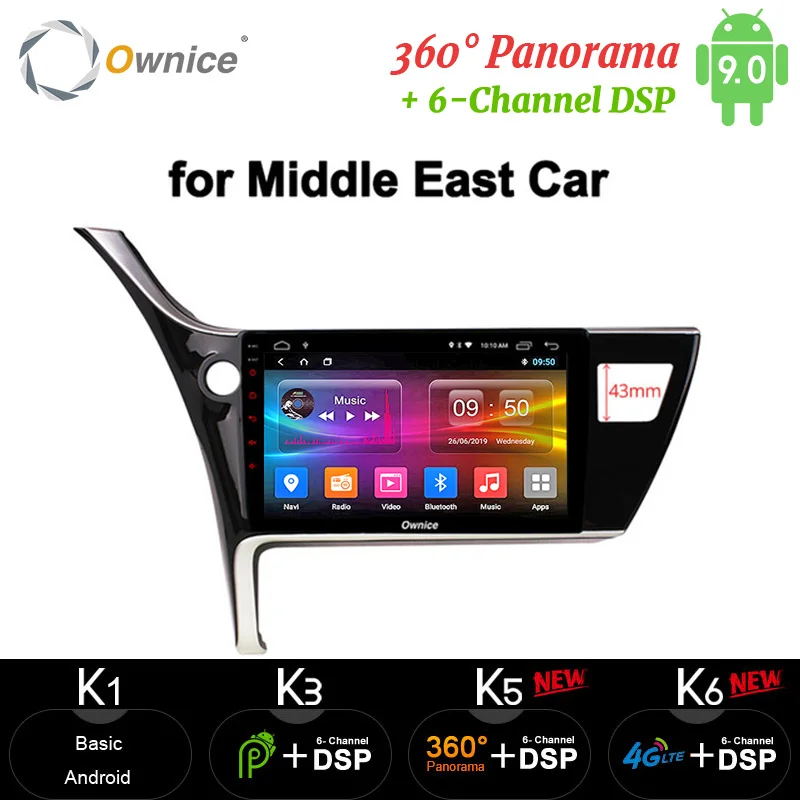 Ownice 10.0.1 &quot360 панорама DSP Android 10 0 Восьмиядерный автомобильный dvd плеер DVR OBD 4G LTE SPDIF