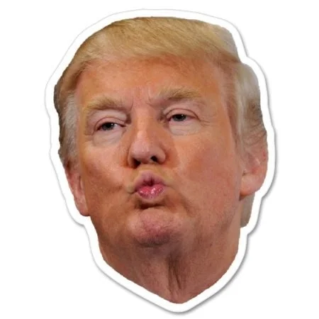 Виниловая наклейка для лица Дональда Трампа шлем телефона автомобиля Выберите
