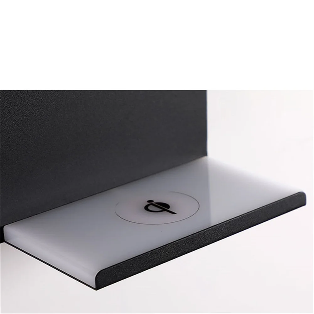 Многофункциональная настенная лампа с беспроводной зарядкой usb для чтения