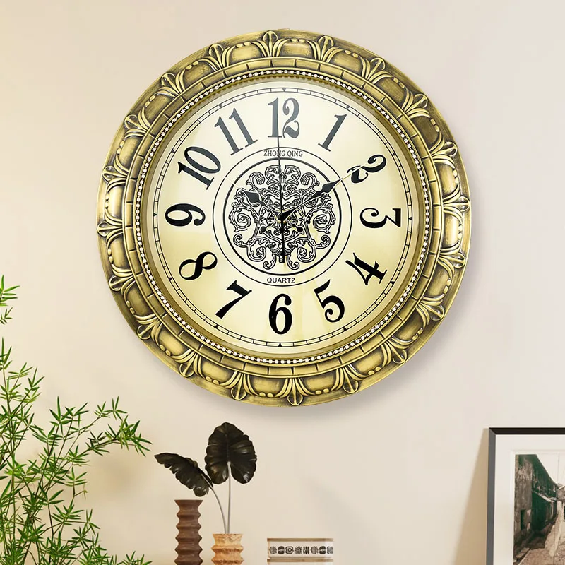 

Creative Luxury Gold Metal Large Wall Clock Living Room Wall Watch Creative Luxury Wall Clock Reloj De Pared Home Decoration