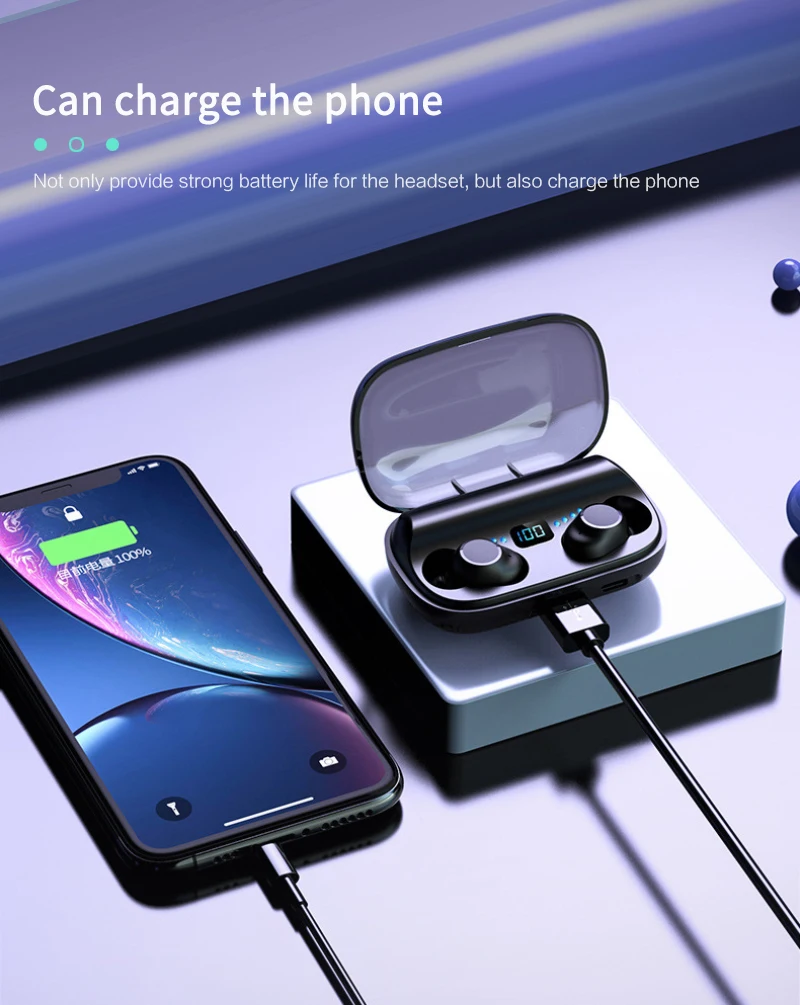 TWS наушники с поддержкой Bluetooth 5 0 и сенсорным управлением|Наушники гарнитуры| |