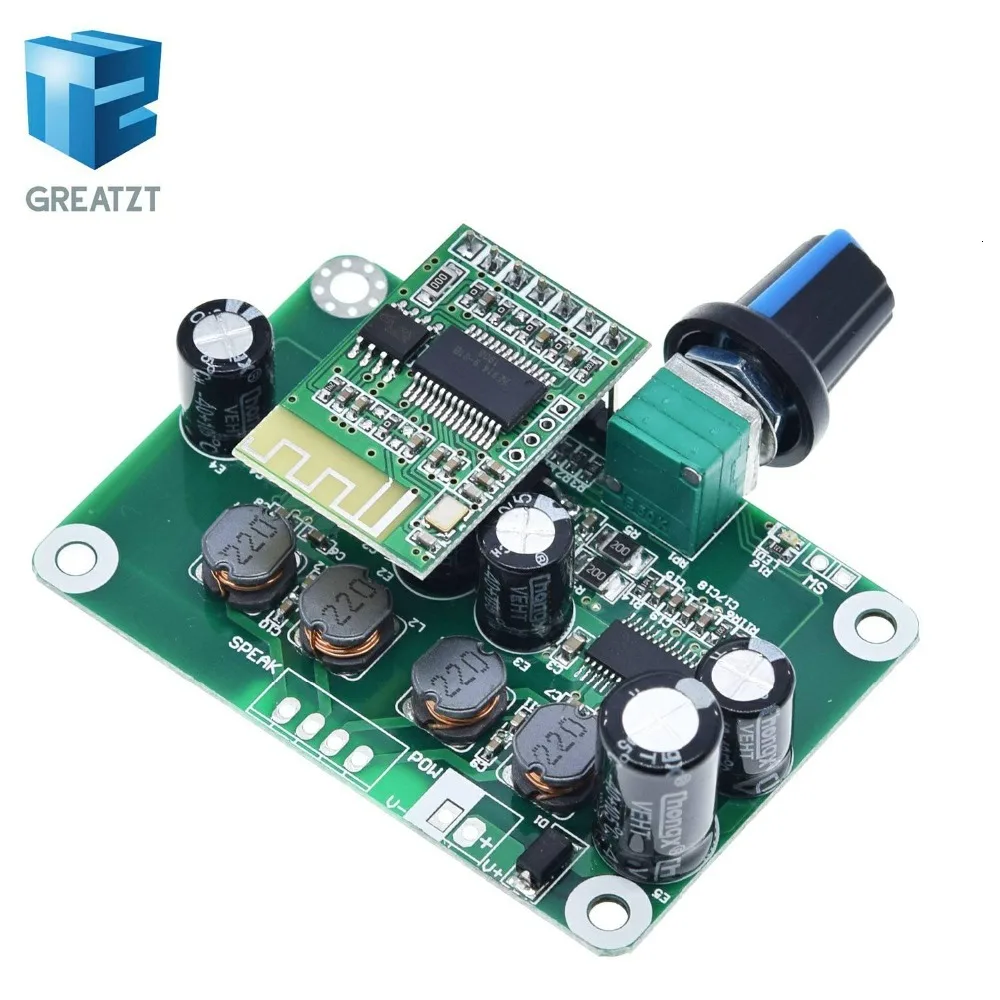 Bluetooth 4,2 TPA3110 30 Вт+ 30 Вт Цифровой стерео аудио Мощность модуль усилителя 12 V-24 V автомобиль для USB Динамик, Портативный Динамик