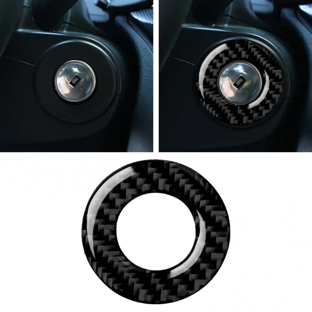 

Carbon Fiber Car Ignition Key Hole Switch Trim Cover Sticker for Cruze 2009-2015 Interior Accessories Car