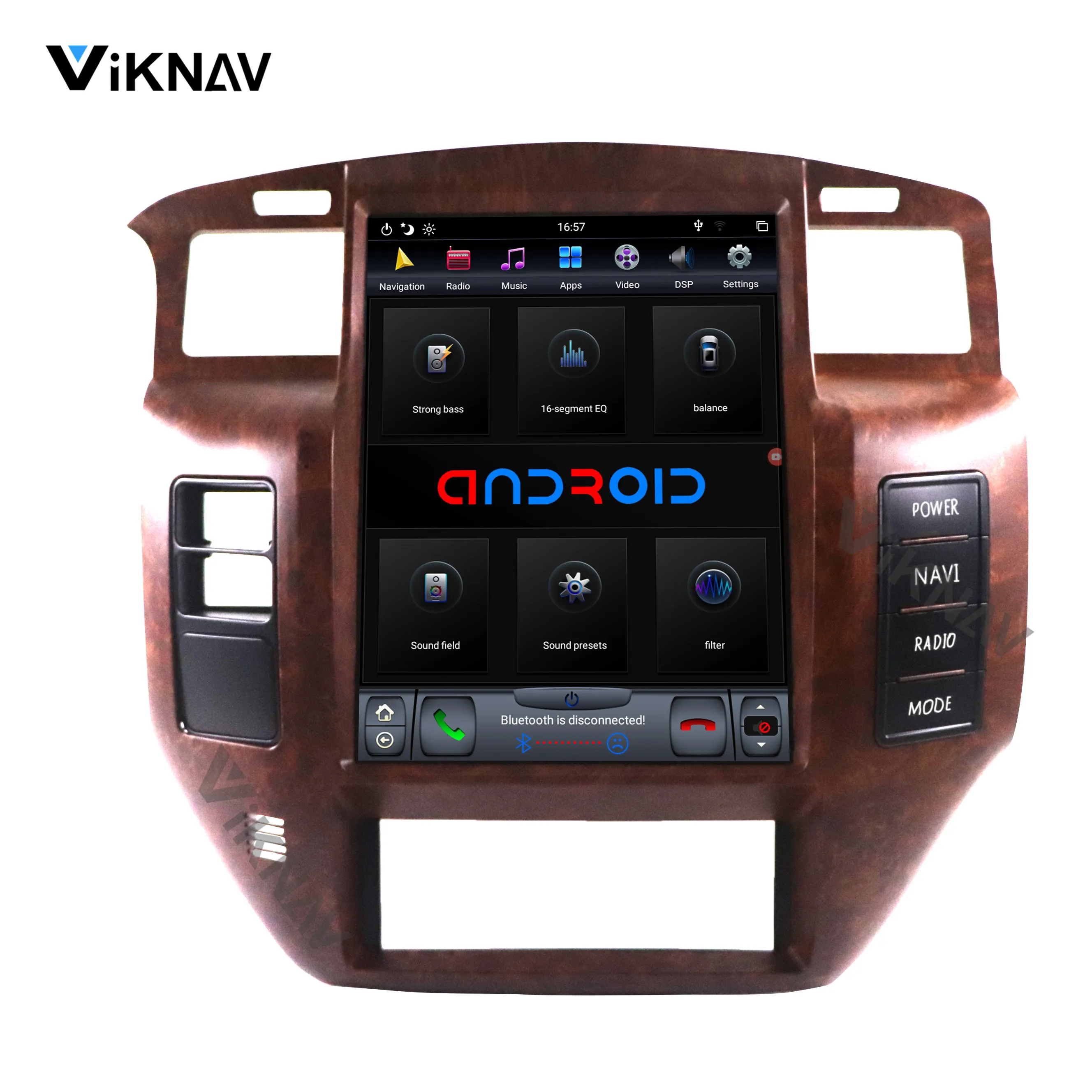 2 DIN Android автомобильный Радио мультимедийный плеер для NISSAN PATROL Y61 2004-2019 стерео