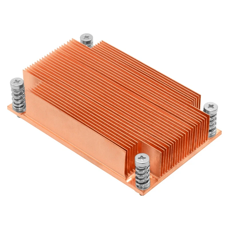 

Rectangular Hole Pitch Passive 2011 Server Heat Sink 1U All Copper Heat Sink