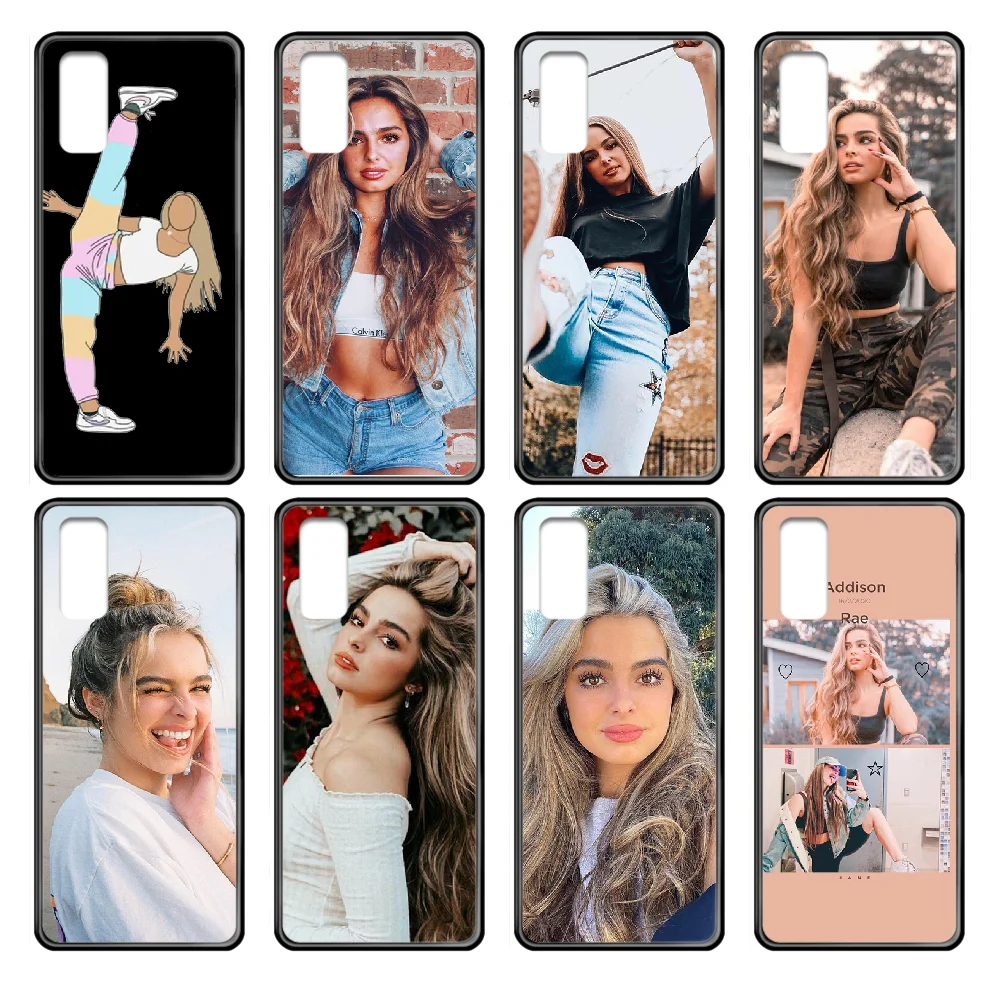 Чехол для телефона American IC Addison Rae чехол Samsung Galaxy J S 3 4 5 6 7 8 9 10 Prime Plus Lite Edge черный из