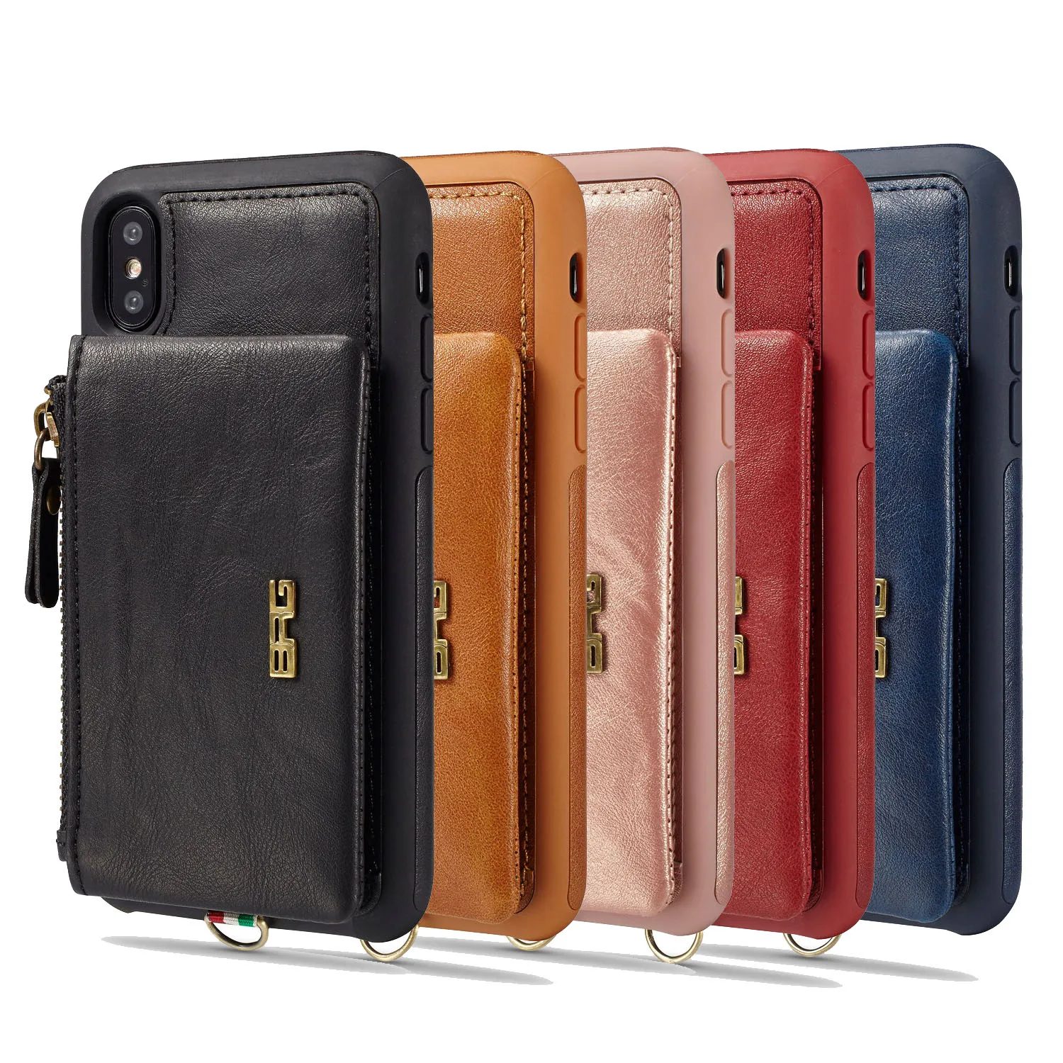 

Matte Leather Case For IPhone XS Max Strong Magnetic Wallet Cases For IPhone X XR 6 7 8 Plus Stand Phone Cover Capas With Rope