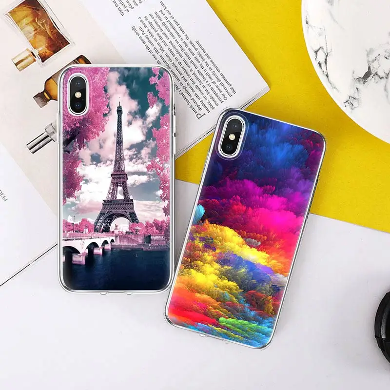 Роскошный Ультратонкий Мягкий силиконовый чехол для телефона из ТПУ с