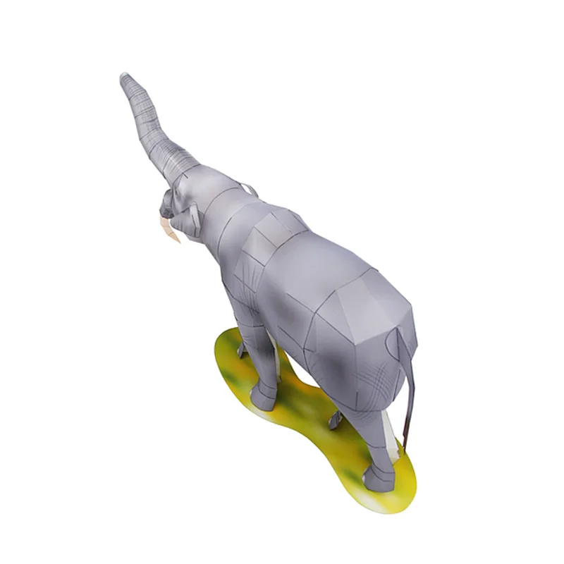 Deinotherium слон и рисунком в виде птичек-оригами арт складной мини 3D Бумага модель