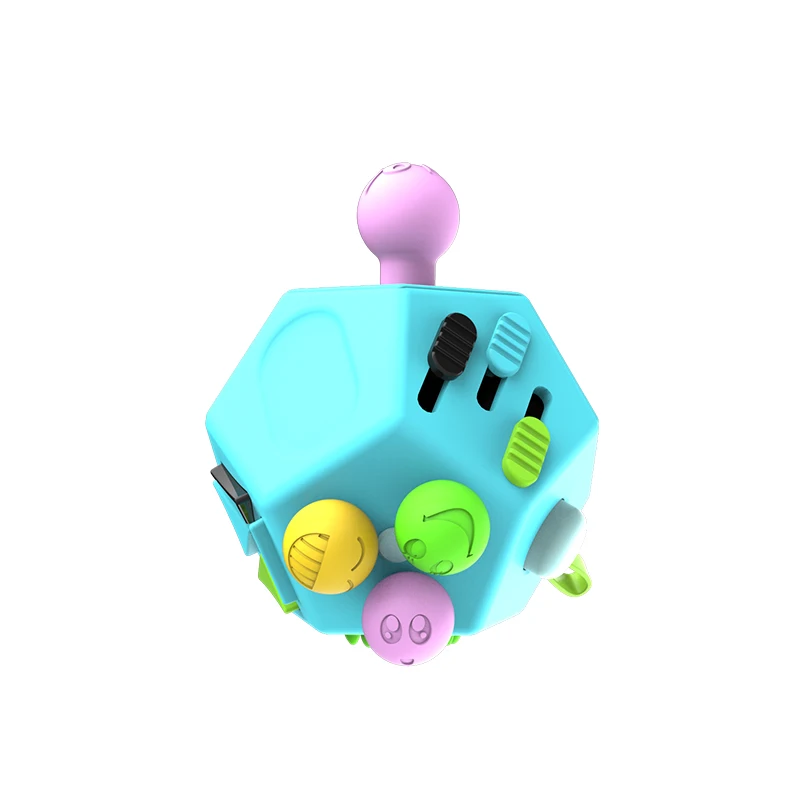 Decompression Toy Cube Anti Stress Ring Relief Anxiety Color Wooden Cubes Creative Toys | Дом и сад