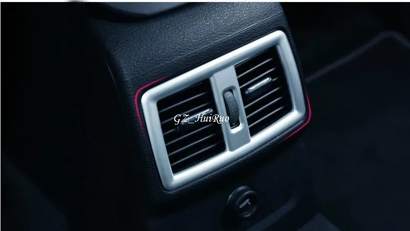 Украшение автомобиля Нержавеющая сталь Матовый подкладке сзади Кондиционер Vent