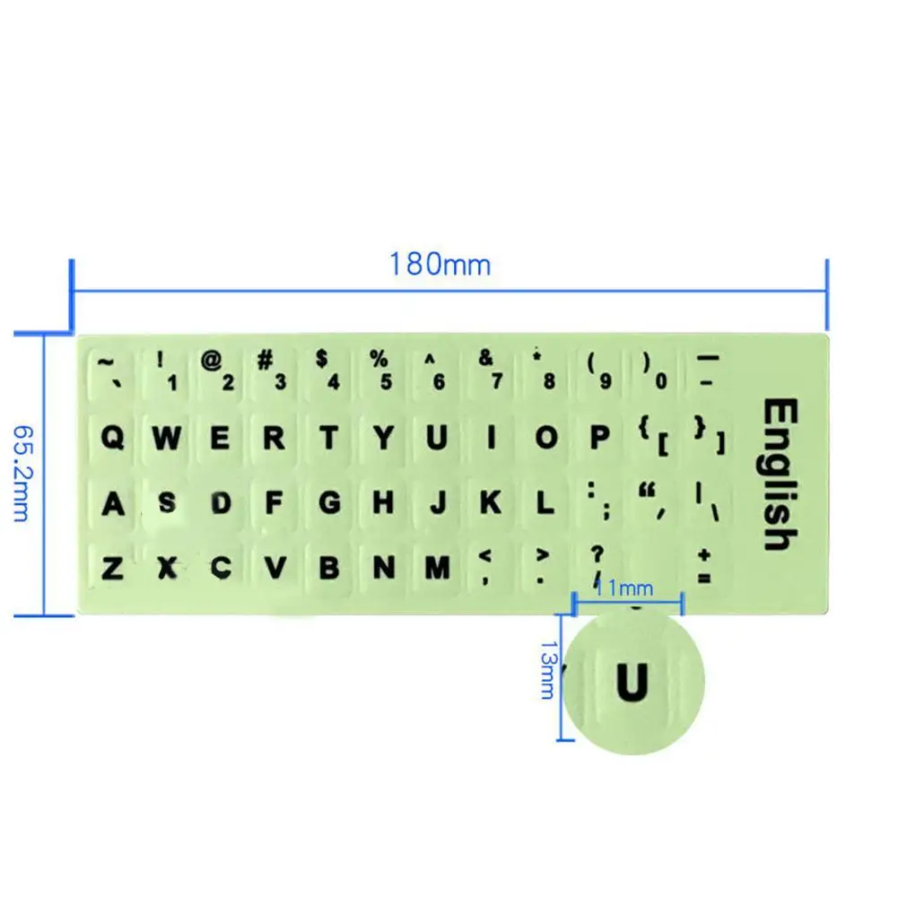 

Luminous Keycap Stickers Luminous Luminous Keyboard Language Computer Notebook Stickers Complete J3P0