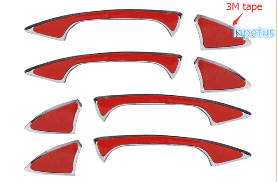 Lapetus Exterior Refit Kit Fit For Mercedes-Benz GLA X156 200 220- ABS Chrome Door Pull Handle Grip+ Bowl Cover Trim
