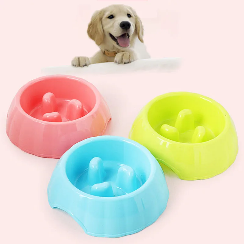 Новая миска для домашних собак кошек медленная подача воды миски еды медленное