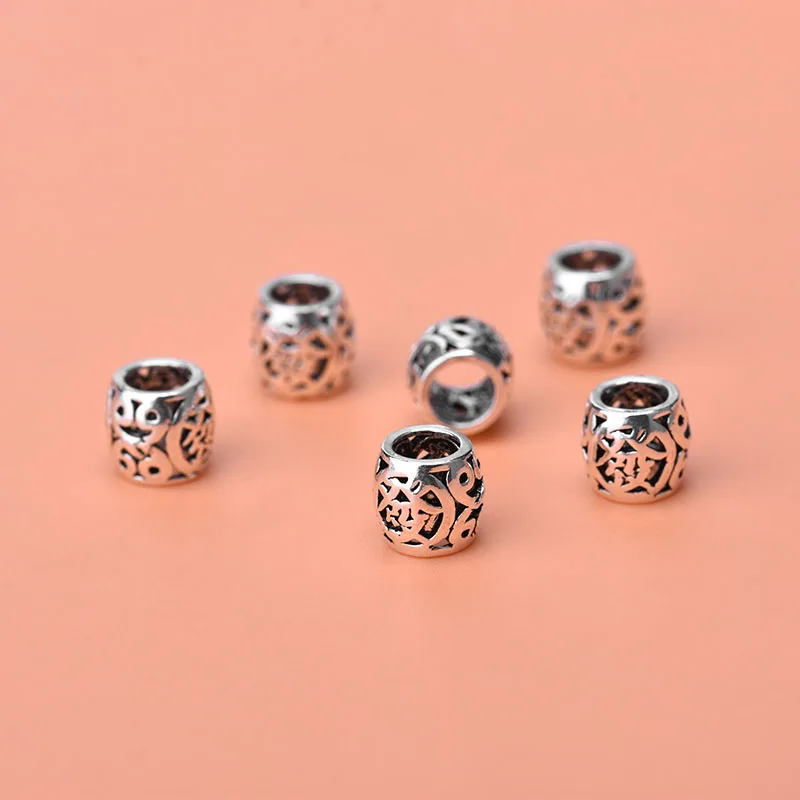 Hollow Hair Word Transfer Beads Scatter 925 Sterling Silver Thai Accessories Jewelry DIY Bracelet | Украшения и аксессуары