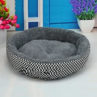large round pet dog cat bed soft plush warm puppy cushion chihuahua teddy small dog bed house pet bed for dogs cat washable