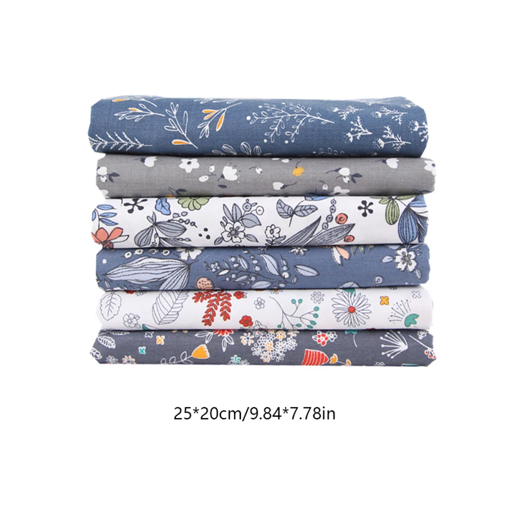 2 шт. хлопковая ткань с цветочным узором дышащая Лоскутная наборы тканей DIY