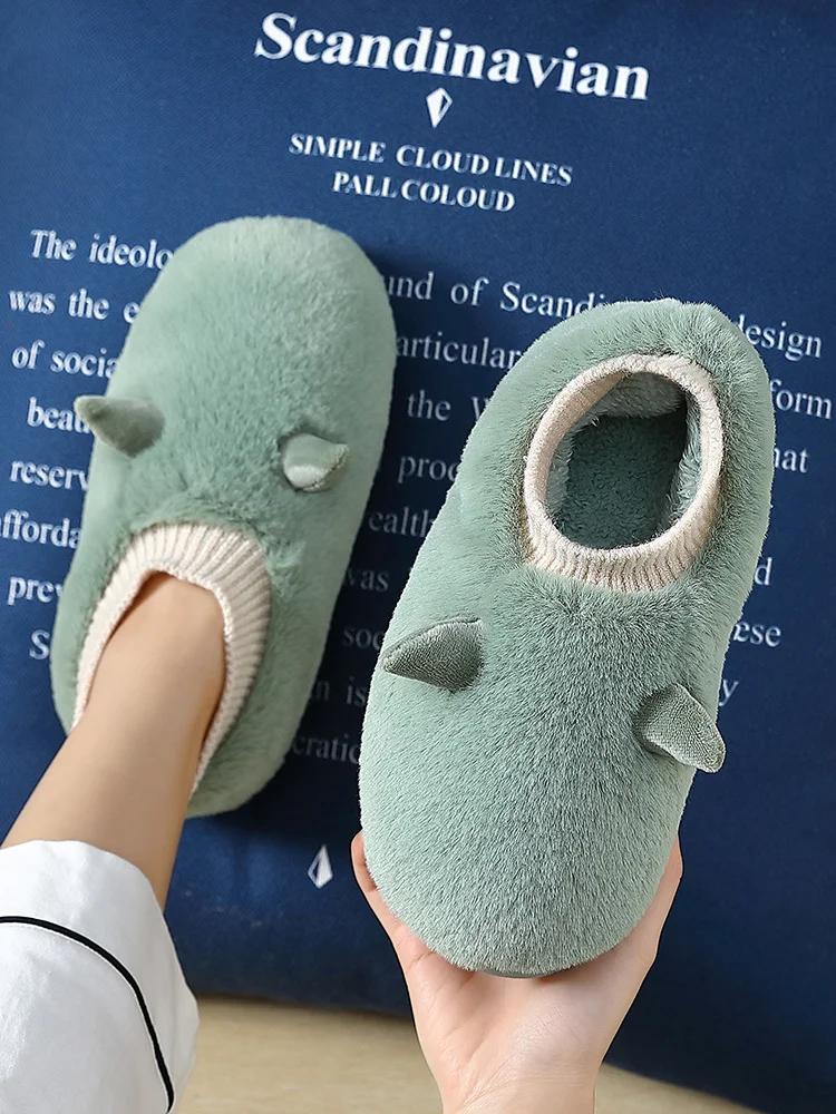 Pregnant Shoes Winter Autumn Man Women Couples Home Slippers indoor Warm Lovely Non Slip Household Cover Heel slippers
