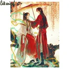 5D алмазная живопись Тянь Гуан Ци фу полная дрель квадратная круглая Алмазная вышивка Diy Алмазная мозаика аниме персонаж домашний декор