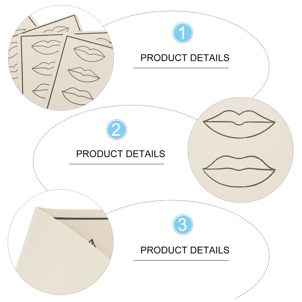 

6pcs Practice Skin Microblading Practice Skin Double Sided Practice Sheet