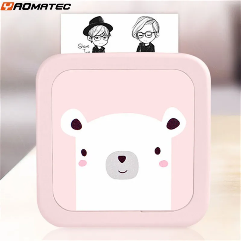 

Yaomatec Cute Small Thermal Pocket Bluetooth Mobile Phone Wrong Question Hand Account Student Photo Record Printer