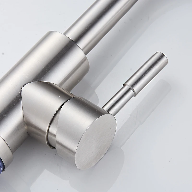 Смеситель для ванной из нержавеющей стали с одной ручкой поворот на 360