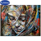 Абстрактная алмазная живопись с изображением девушки, полноразмерная круглая Алмазная вышивка 5d, Алмазная мозаика сделай сам, персональный стиль, Настенный декор,
