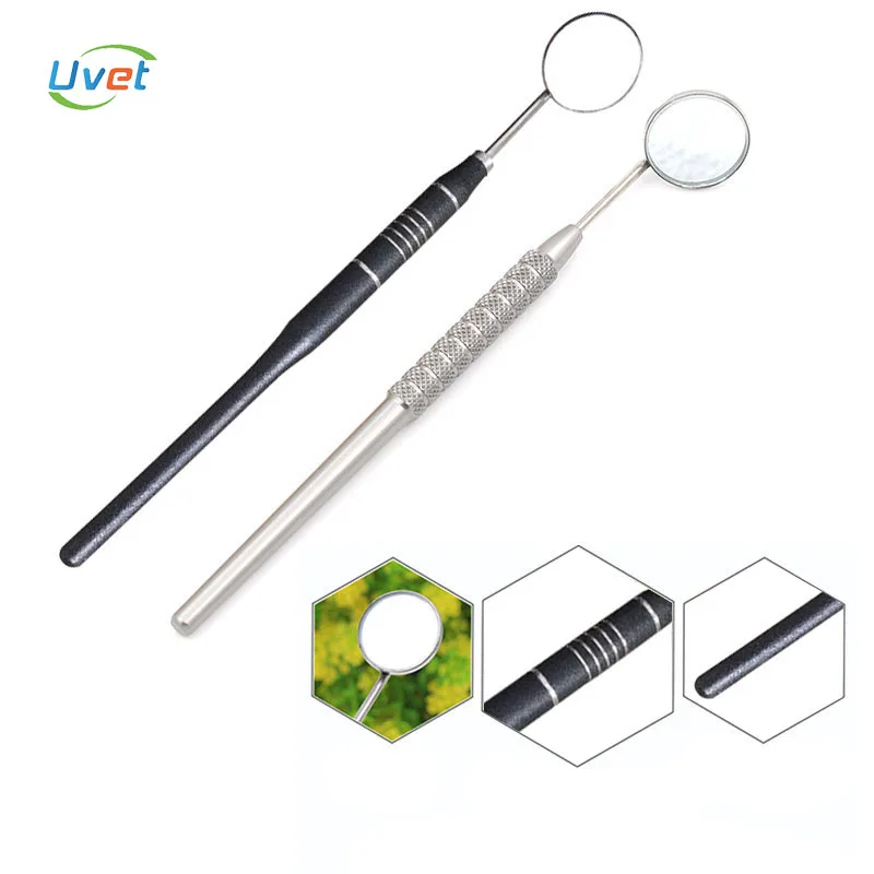 Uvet серебристо-черное стоматологическое зеркало эндоскоп ротовой полости 16 см