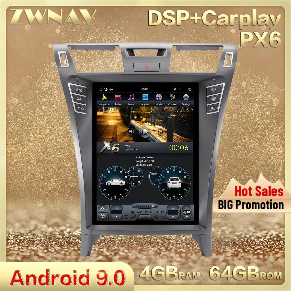 ТВ плеер Tesla Android 9 для Lexus LS460 2006 2007 2008 2009 2010 2011 2012 стереоприемник GPS Навигация Аудио