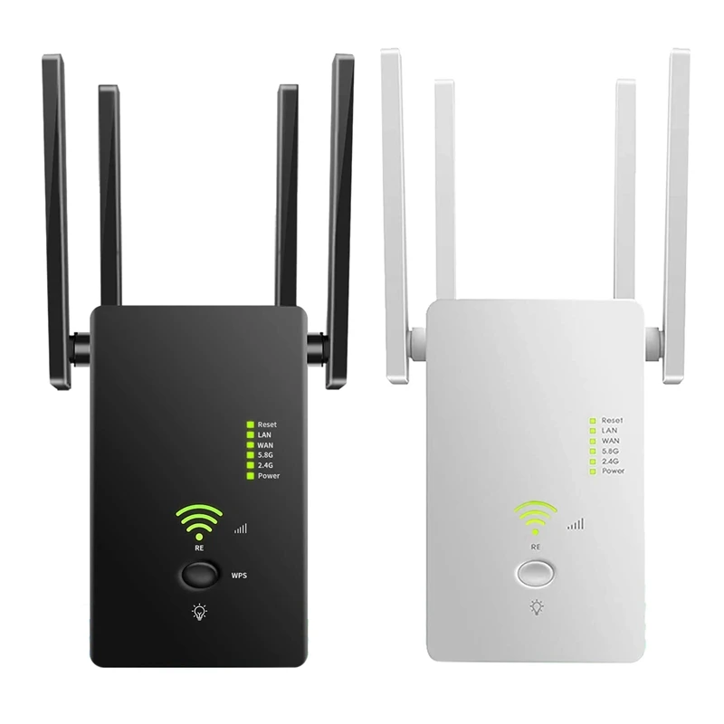 Усилитель сигнала Wi-Fi 1200 Мбит/с 2 4 и 5 8 ГГц 360 градусов вилка стандарта США |