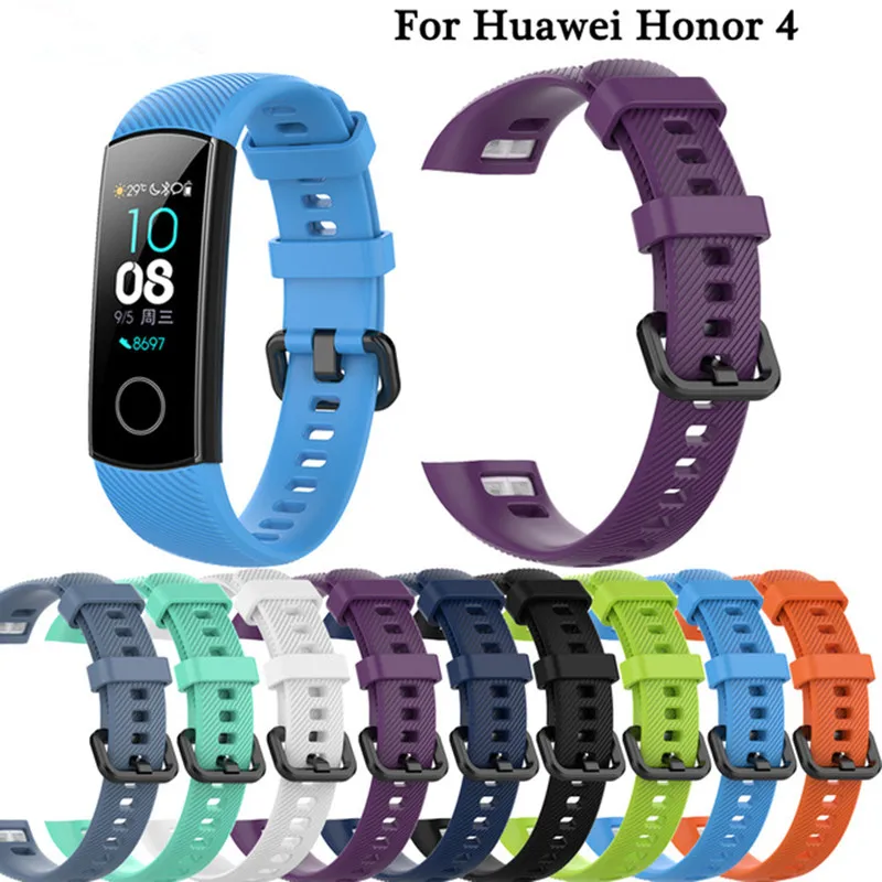 

Honor Band 5 Strap Silicone Wrist Smart Sport Bracelet Strap For Huawei Honor Band 4 Band4 band5 Standard Replacement Wristband