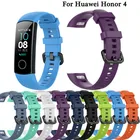 Ремешок силиконовый для Honor Band 5, спортивный смарт-браслет для Huawei Honor Band 4, Band4, band5, сменный Стандартный браслет