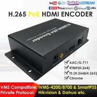 poe h 265 1080p hdmi network video encoder suitable for iptv cctv surveillance live broadcast to youtube facebook wts rtmp ddns