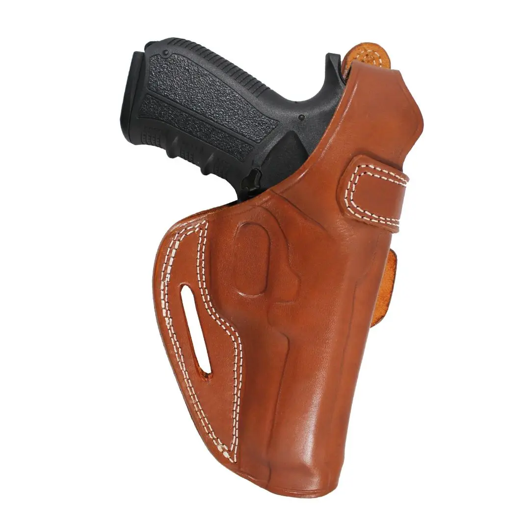 YT HOBBY Stoeger Cougar 8000 Handmade Premium Leather With Strap OWB Outside The Waist Band Carry Pistol Gun Holster Pouch