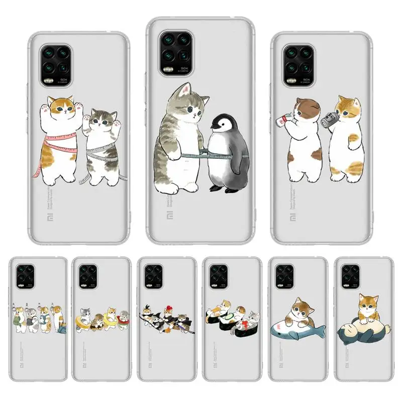 

Funny Cartoon Cat Phone Case For Redmi Note 5 7A 10 9 8 plus pro 9A K20 for Xiaomi 10Pro 10T 11 Capa
