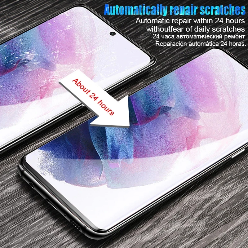 3PCS 10000D Hydrogel Film For Samsung S21 Ultra S20 Plus A52 Screen Protector For Samsung Note 20 A51 A72 A71 A32 A21S S10 S9 S8