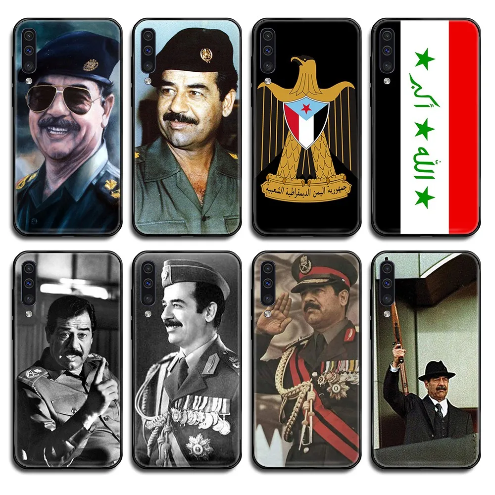 Черный чехол для телефона с принтом Саддама Хуссейна Ирак Арабская задняя крышка