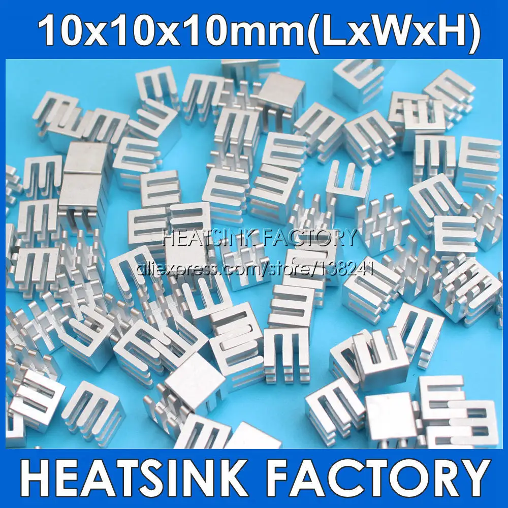 Радиатор из чистого алюминия для электронного 3D принтера Raspberry pi 10 шт.|Кулеры и