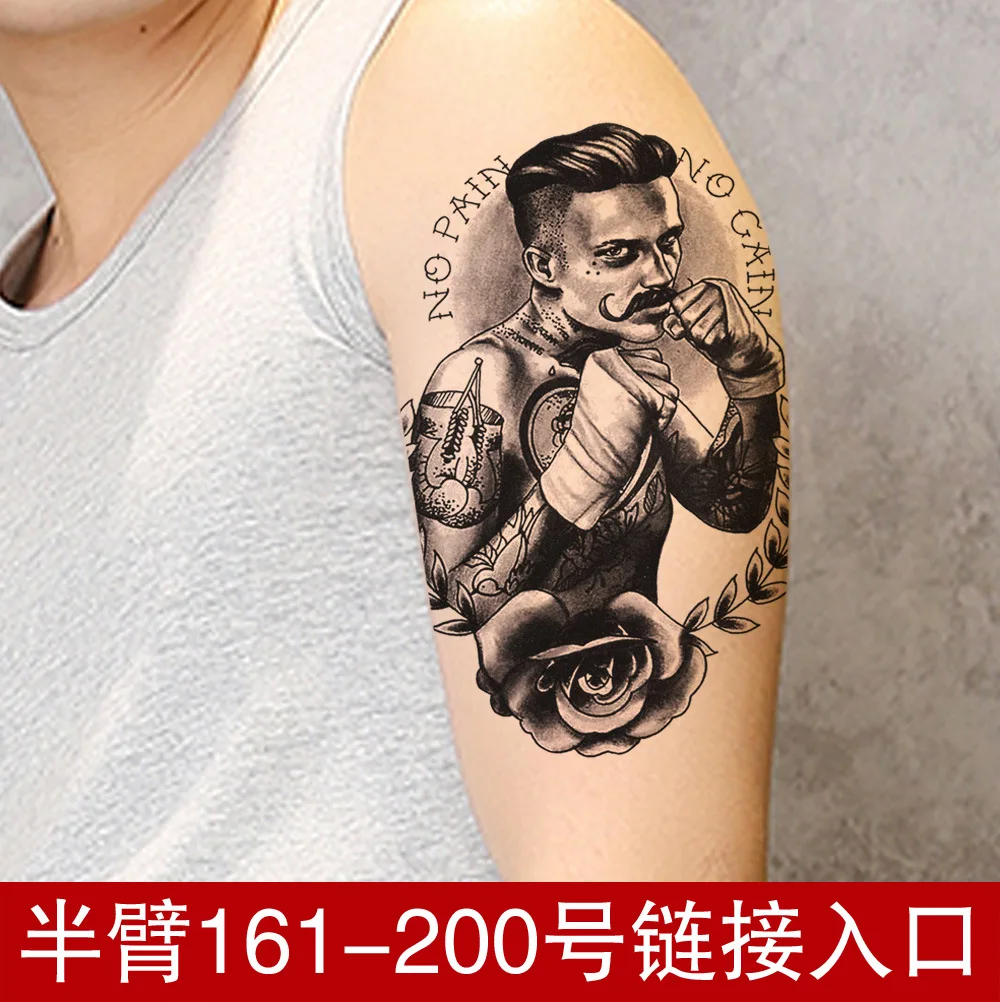 Большие тату Цветок на руку наклейки большой половина руки мужчины и женщины