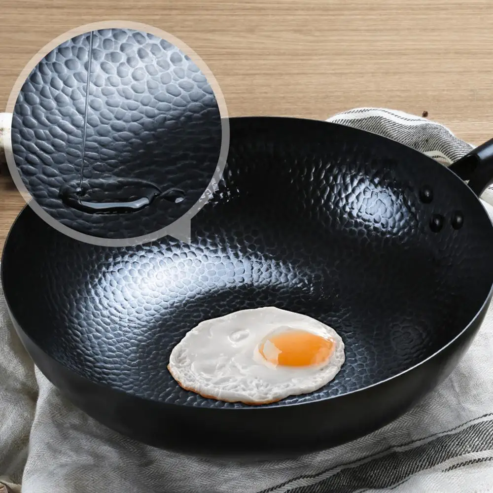 Железная вок COOKER KING сковорода для ВОК из углеродистой стали с сотовой структурой