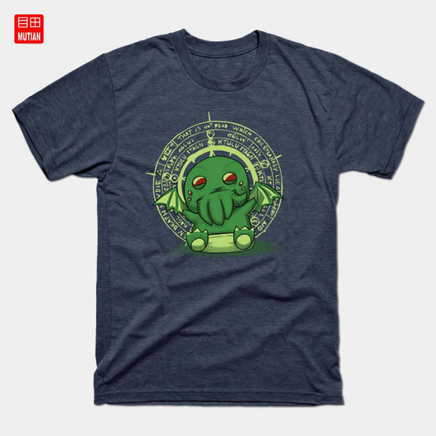 Футболка с надписью The Littlest Elder God Cthulhu Parody Cute Call Of Lovecraft Hp Little | Мужская одежда