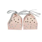 Креативная Подарочная коробка с золотой фольгой для вечерние ринки, бумажные шоколадные коробки для детского душа посылкасвадебные коробки для конфет