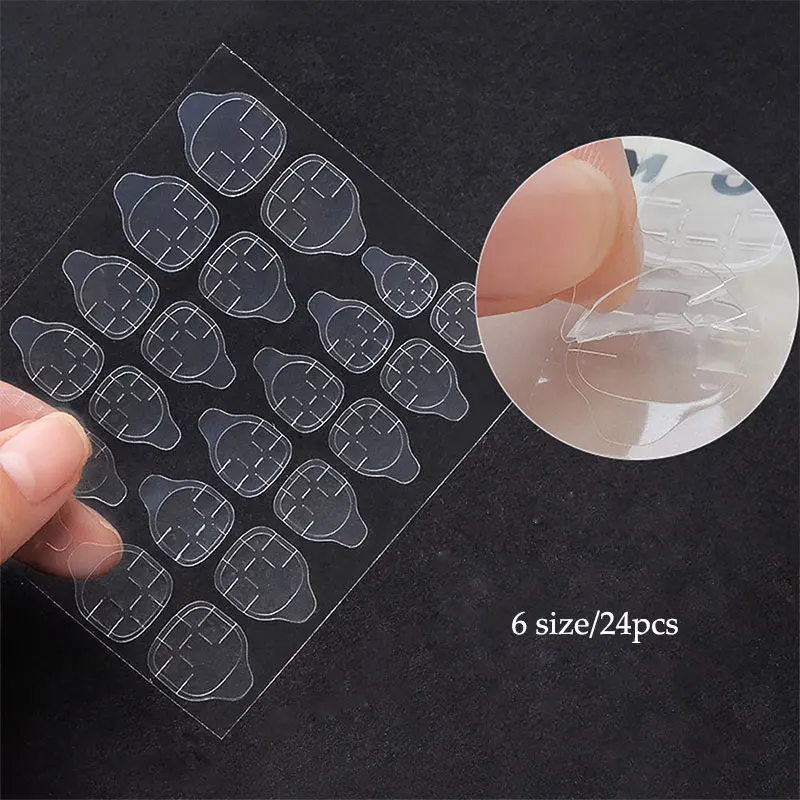 

120 Pcs Double-sided Fake Nail Waterproof Tape Sticker DIY Tricks Fake Nails Acrylic Acrylic Glue Makeup Tools CL09